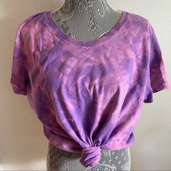 Purple and pink tie dye t-shirt - Picture 3 of 10